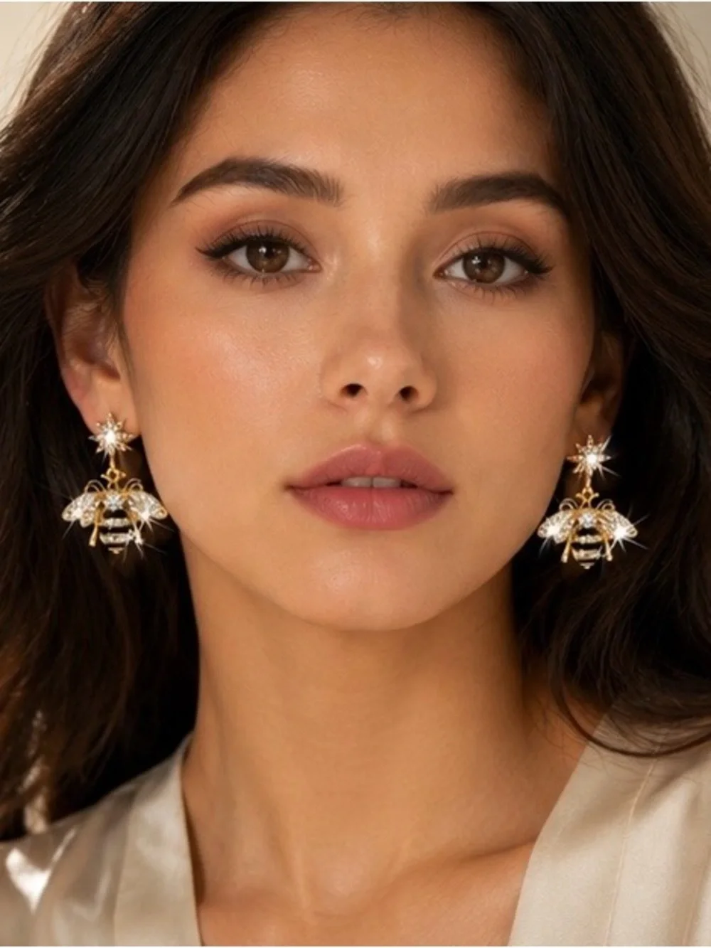 Gold Bee Drop Earrings - Women's Fashion Jewelry NWOT